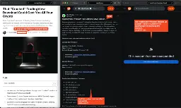 screenshot collage showing TradingView scam news article, reddit scam thread, and suspended redditor page 
