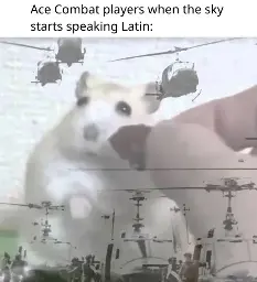 Ace Combat players when the sky starts speaking Latin: