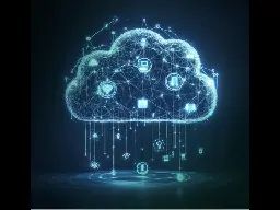 Abstract cloud image for IoT devices.