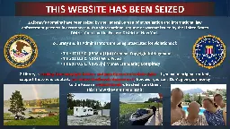 An image containing the US Department of Justice and Federal Bureau of Investigation logo. Title in red reads "THIS WEBSITE HAS BEEN SEIZED". Text underneath reads: "Z-Library's domains have been seized by the Federal Bureau of Investigation and international law enforcement partners in accordance with an international request or warrant issued by the United States District Court for the Eastern District of New York. Z-Library and it's Administrators are being prosecuted for violations of: Title 17 U.S.C 506(a)(1)(A) Criminal Copyright Infringement. Title 18 U.S.C 1343 Wire Fraud. Title 18 U.S.C 1956(h) Money Laundering Conspiracy. Z-Library is stealing from copyright holders and pays lip service to their rights. If you value original content, support those who create it, and whose livelihoods depend on it, however you can. Don't give your money to the Russia cybercriminals who steal from them. This is how they are spending it:" Followed by 4 images of boats, poolside parties, and an RV camper. 
