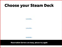 Reservation Servers are busy...