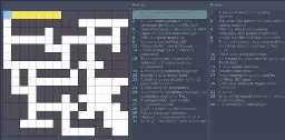 A open source related crossword puzzle: