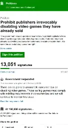 Picture of the petition page