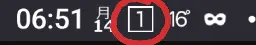 Android status bar screenshot