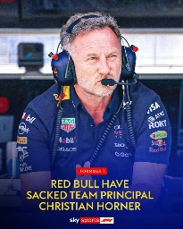 Red Bull F1 team principal Christian (Horndog) Horner sacked after 20 years in charge