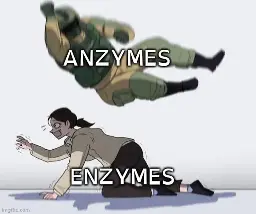 anzymes stomping on enzymes