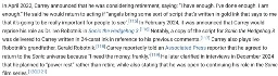 A screenshot of a section in Jim Carrey's Wikipedia Article word by word:In April 2022, Carrey announced that he was considering retirement, saying: "I have enough. I've done enough. I am enough." He said he would return to acting if "angels bring some sort of script that’s written in gold ink that says to me that it’s going to be really important for people to see". In February 2024, it was announced that Carrey would reprise his role as Dr. Ivo Robotnik in Sonic the Hedgehog 3. Notably, a copy of the script for Sonic the Hedgehog 3 was delivered to Carrey written in 24-carat ink in reference to his previous comments. Carrey also plays Ivo Robotnik’s grandfather, Gerald Robotnik. Carrey reportedly told an Associated Press reporter that he agreed to return to the Sonic universe because "I need the money, frankly."[119] He later clarified in interviews in December 2024 that he planned to “power rest” rather than retire, while also stating that he was open to continuing his role in the Sonic film series.