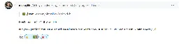 the important part of this github screenshot is melroy saying "But yeah, just lock this issue.. I think we all made our points now.. Just lock it. I will move to Linux Mint anyway 🗡️"